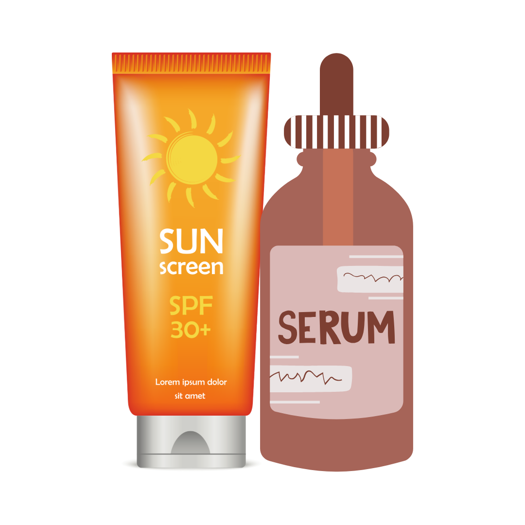Sunscreen + Acne Control serum