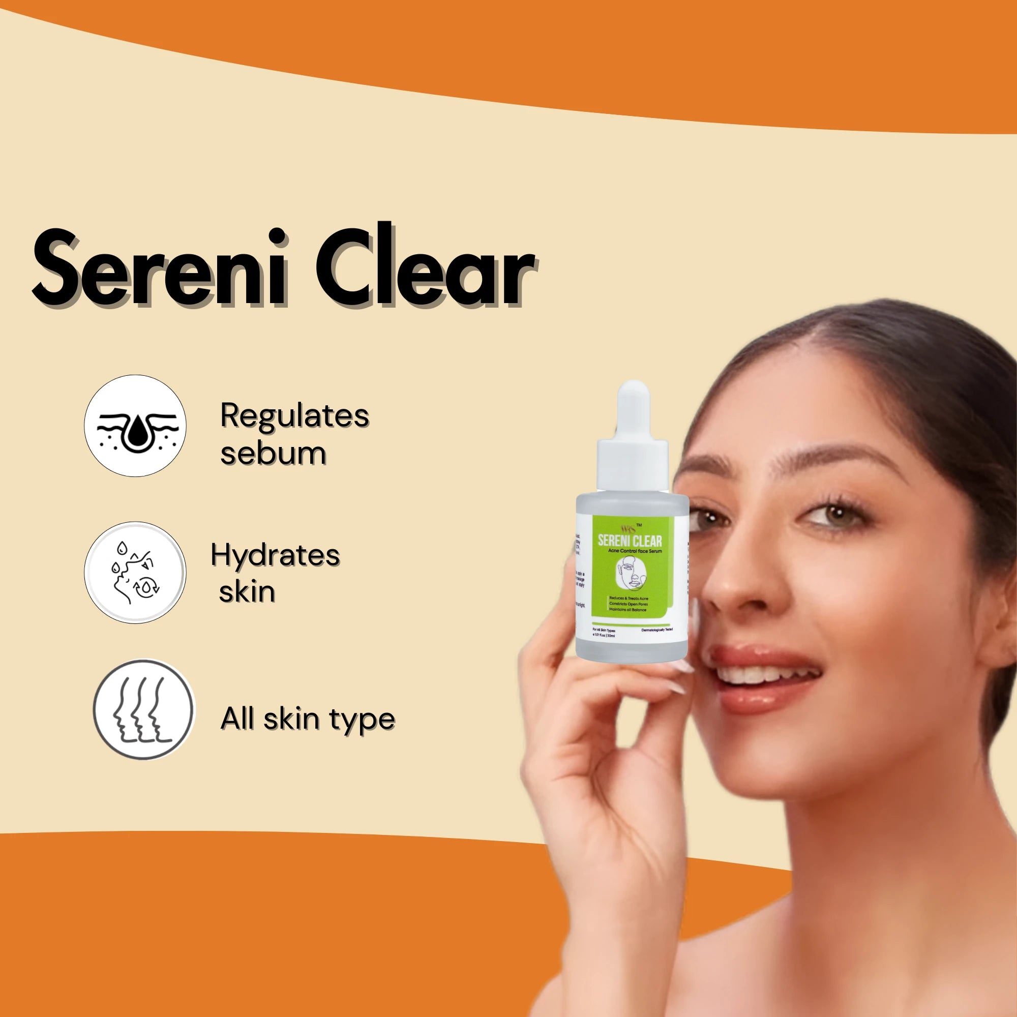 white rose shine Acne Control Face Serum