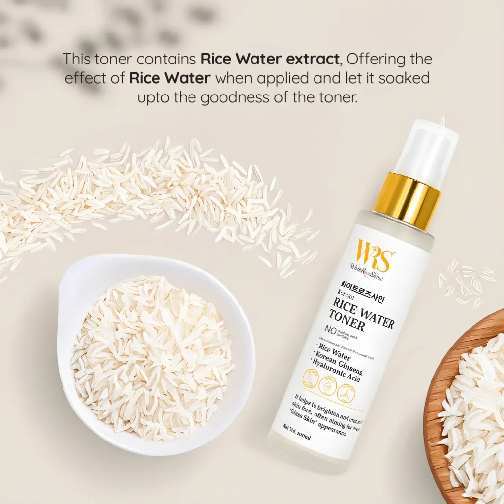 WhiteRoseShine rice water toner