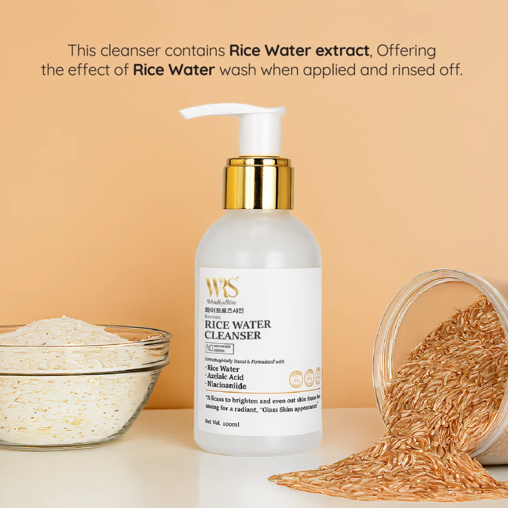 rice water cleanser for face