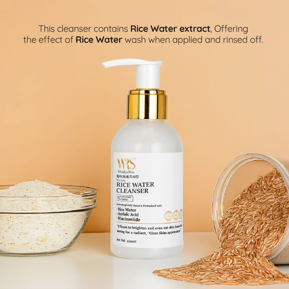 rice water cleanser for face